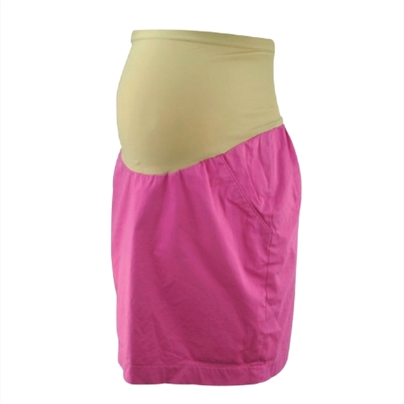 A Pea in the Pod Dresses & Skirts - A PEA IN THE POD | Maternity Secret Fit Belly Mini Skirt, Barbie Bubblegum Pink